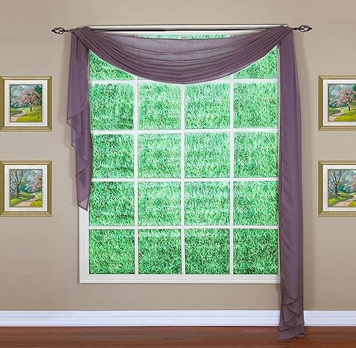 Vista 109 de Today's Curtain - Cortina Emelia de gasa original, panel de 84 pulgadas, negro, 60 pulgadas de ancho x 84 pulgadas de largo