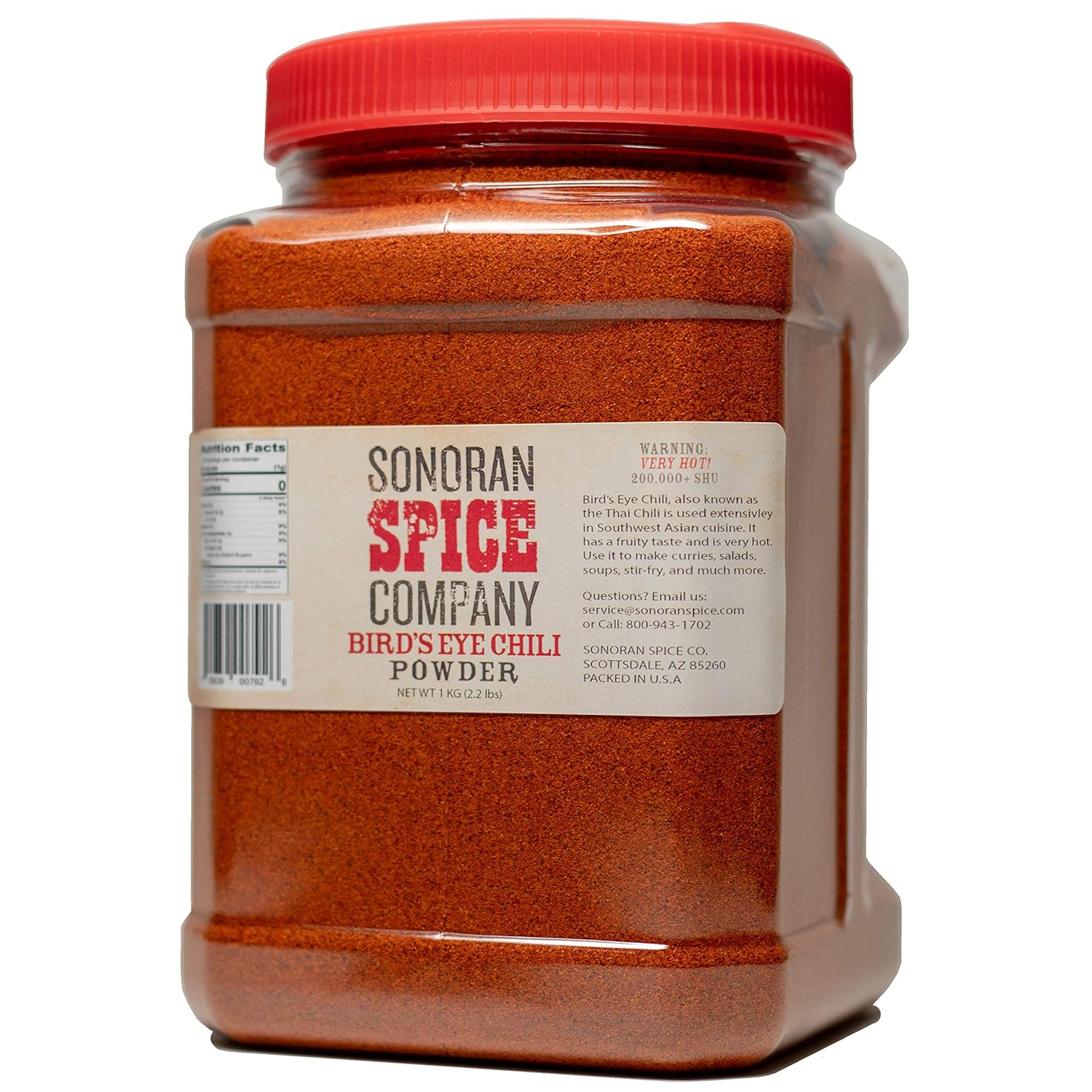 Bird's Eye Pepper Powder 1 Kg (2.2 Lbs)