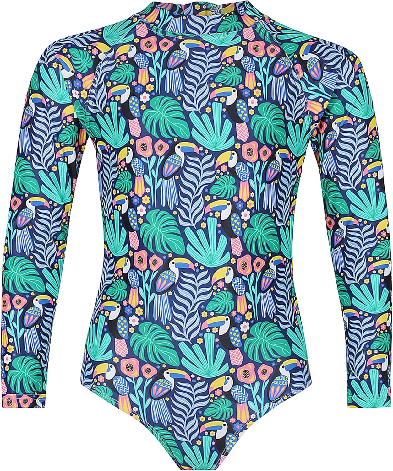 Tame the Sun Girls Swimsuit - One Piece Girl Bathing Suit - UPF+ Rash Guard Swimsuits for Girls with UV Protection