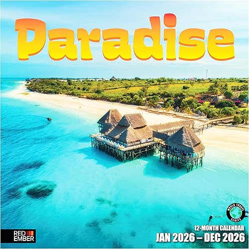 Miniatura 7 de RED EMBER Enchanted Places - Calendario de pared 2026 de 12 meses, 12 x 24 pulgadas, abierto, papel grueso y resistente, para regalo, calendario