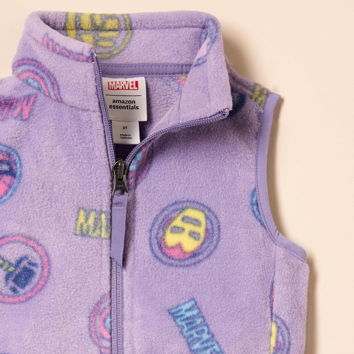 Amazon Essentials Disney | Marvel | Star Wars | Princess Girls and Toddlers' Polar Fleece Vest - Image 3