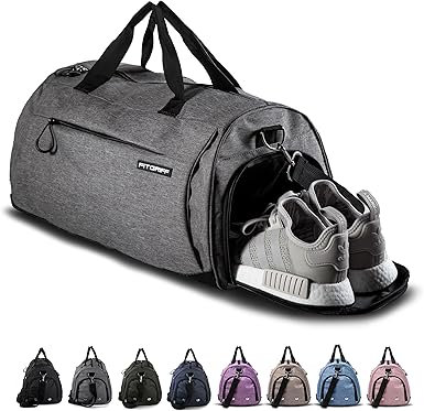 Fitgriffยฎ Gym Bag for Men & Women with Shoe & Wet Compartment - Duffle Bag for Travel, Sports, Fitness & Workout Fitgriffยฎ Gym Bag for Men & Women with Shoe & Wet Compartment - Duffle Bag for Travel, Sports, Fitness & Workout