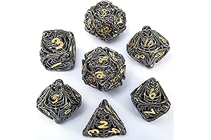 Metal Skeleton Dice: A Striking Addition to Your Dungeons and Dragons Arsenal