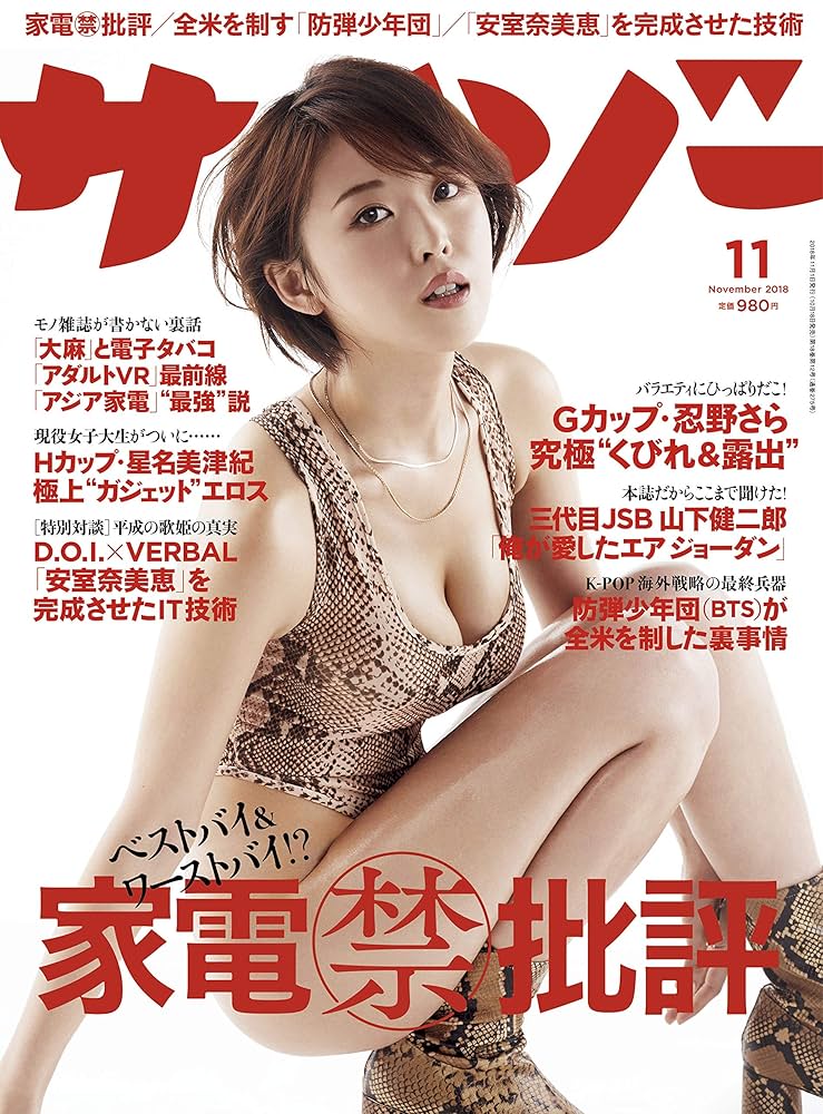 サイゾー2018年11月号【家電(禁)批評・三代目JSB山下健二郎エア