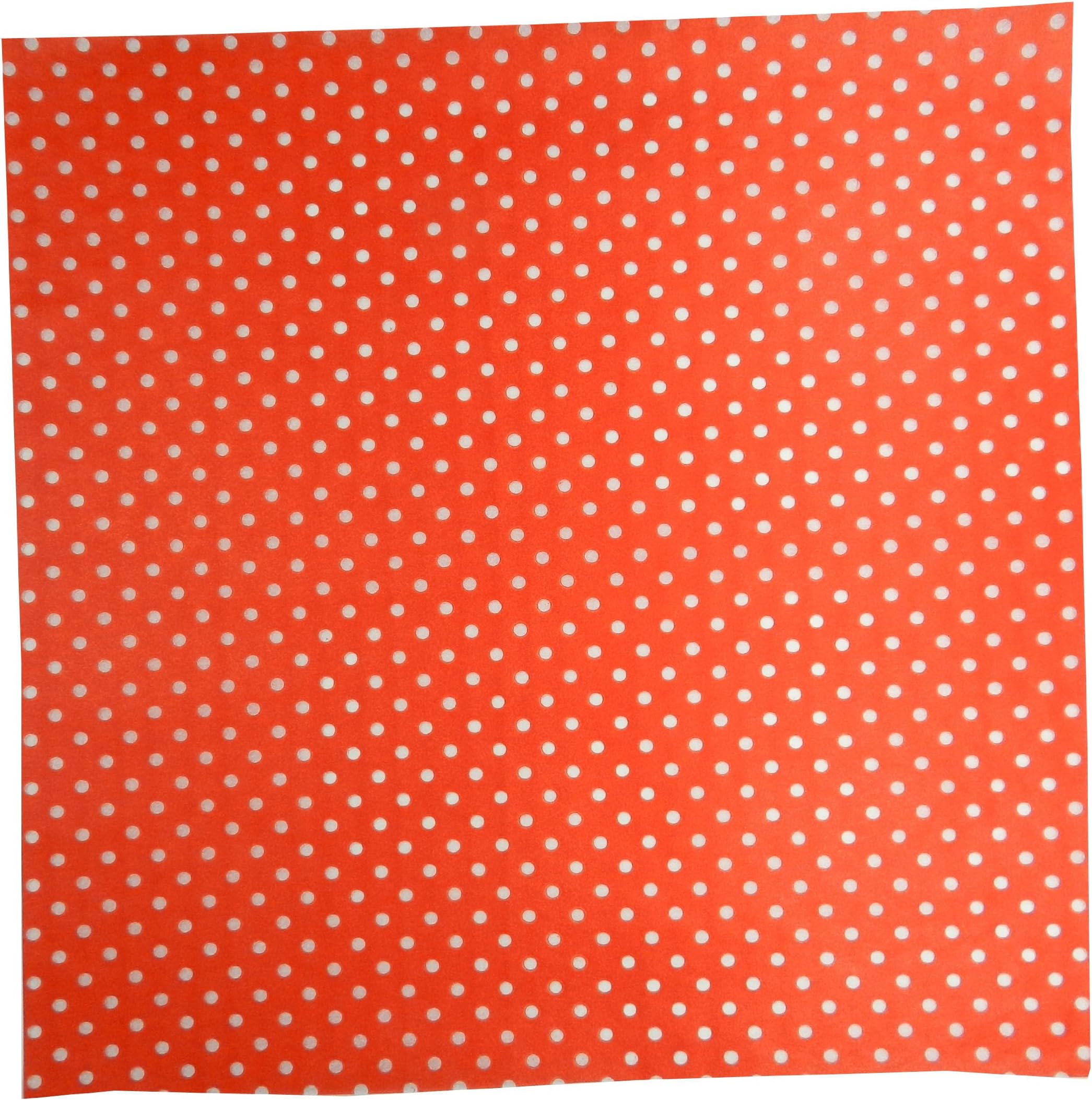 Treat Sheets, Decorative Greaseproof Liners for Wrapping Sandwiches and Baked Goods, Cake and Cookie Boxes, Attractive Parchment Paper Baking Supply, Red/White, 12"x12" (Pack of 50)