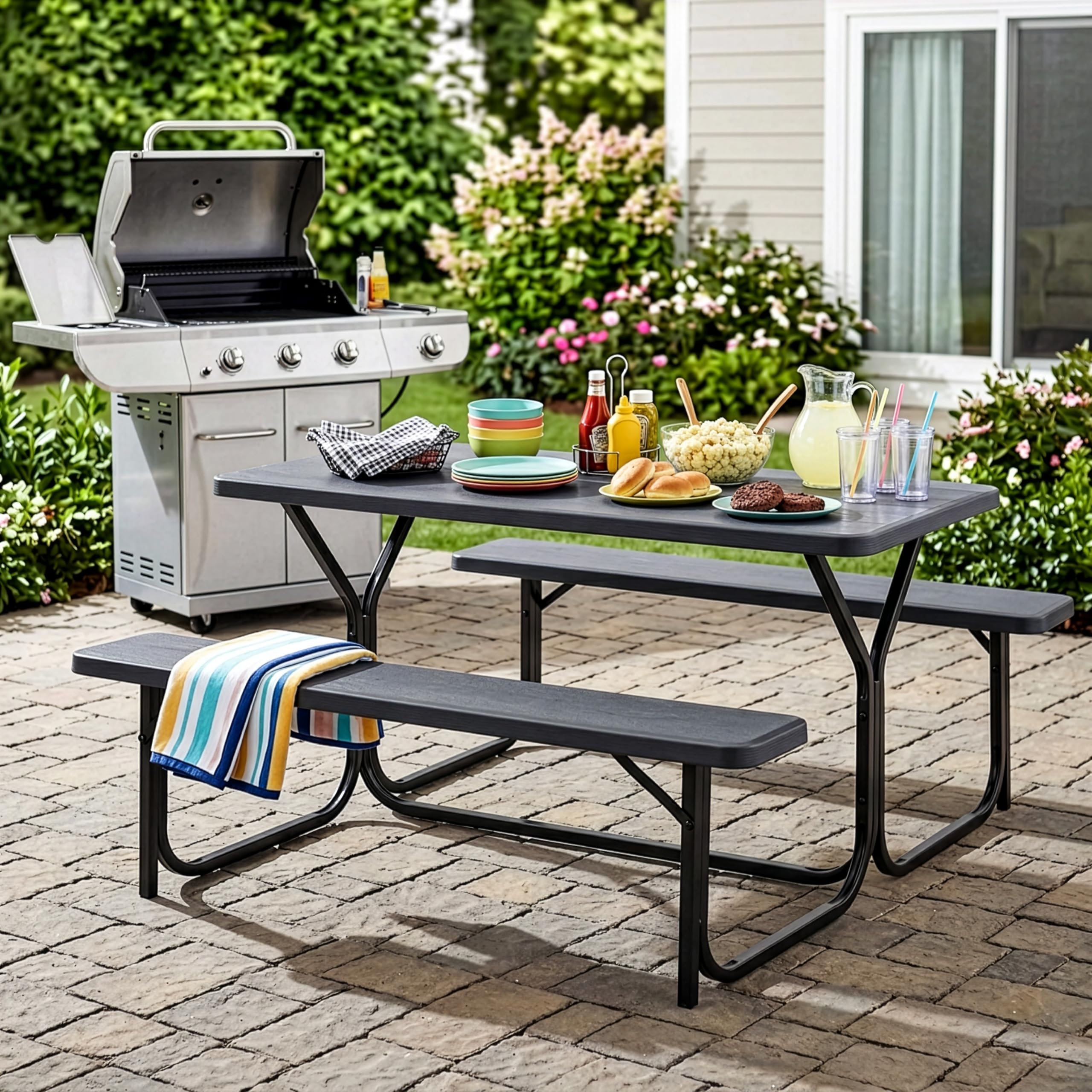 ピクニックテーブル Picnic table ピクニック テーブルセット Gardenized Outdoor