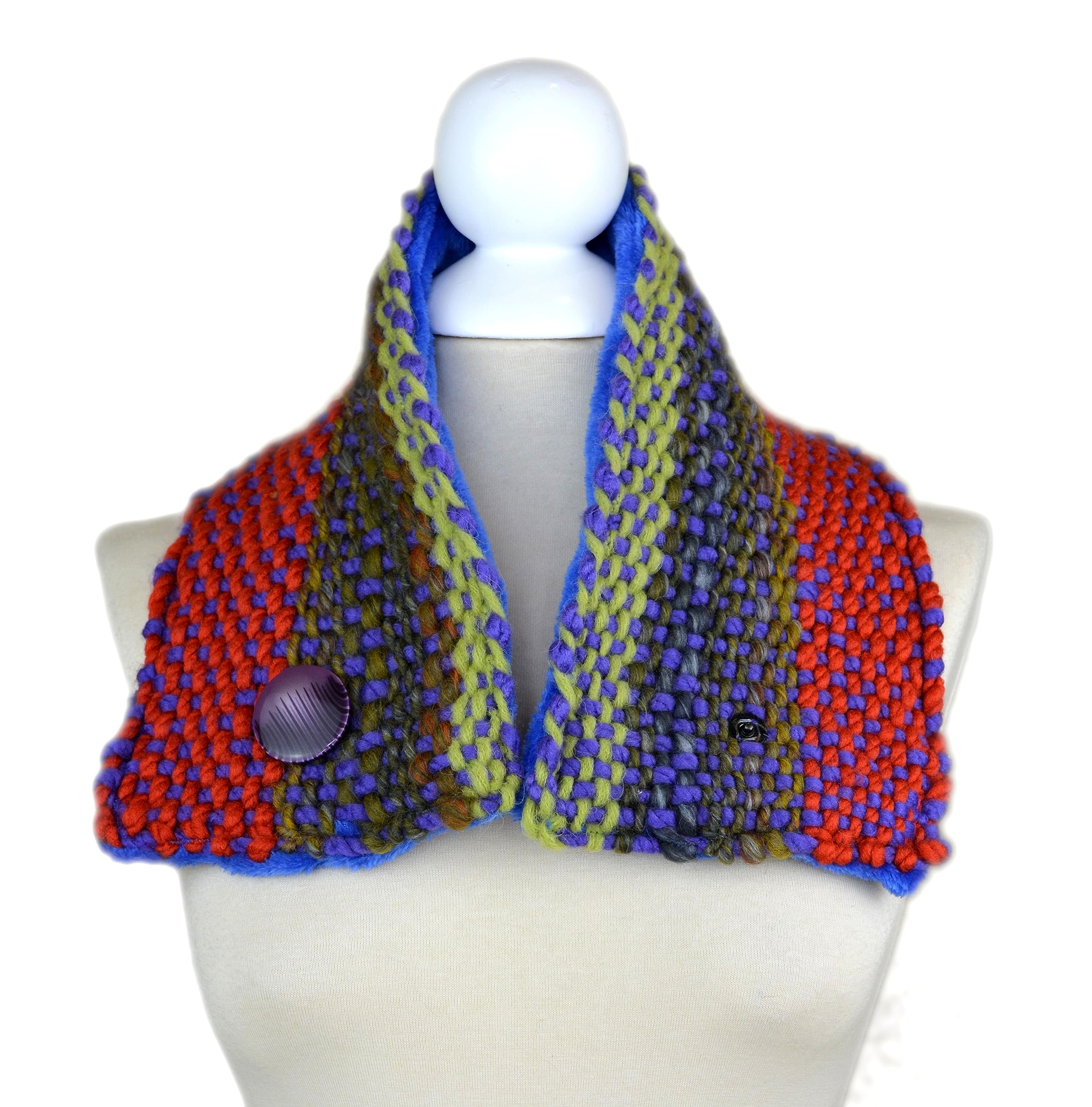 Cuello tejido a mano para mujer. Bufanda tejida a mano para mujer.