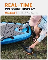 OutdoorMaster The Dolphin elektromos SUP pumpa 20 PSI nagynyomású, 12V DC autós csatlakozás, automata leállítás, felfújható paddleboard és c 5