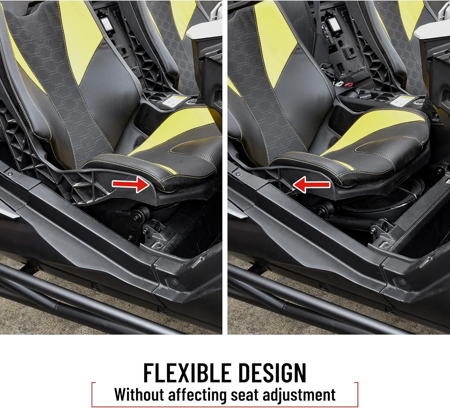 SAUTVS 10" Under Seat Speaker Pod Panel for Can-Am Maverick R, Waterproof Dustproof Sport Speaker Enclosure Holder with Metal Mount Brackets for Can Am Maverick R MAX X RS 2024+ Models Accessories