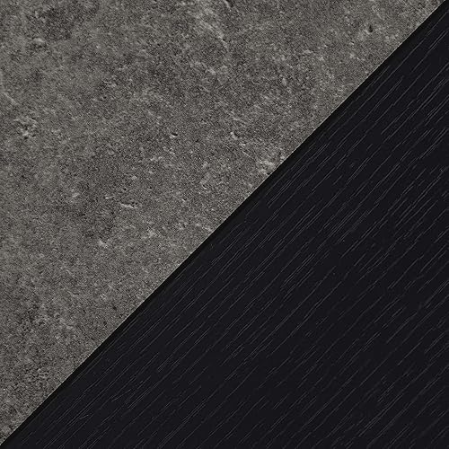 Miniatura 7 de Convenience Concepts Soporte para plantas Oxford, alto, cemento/negro