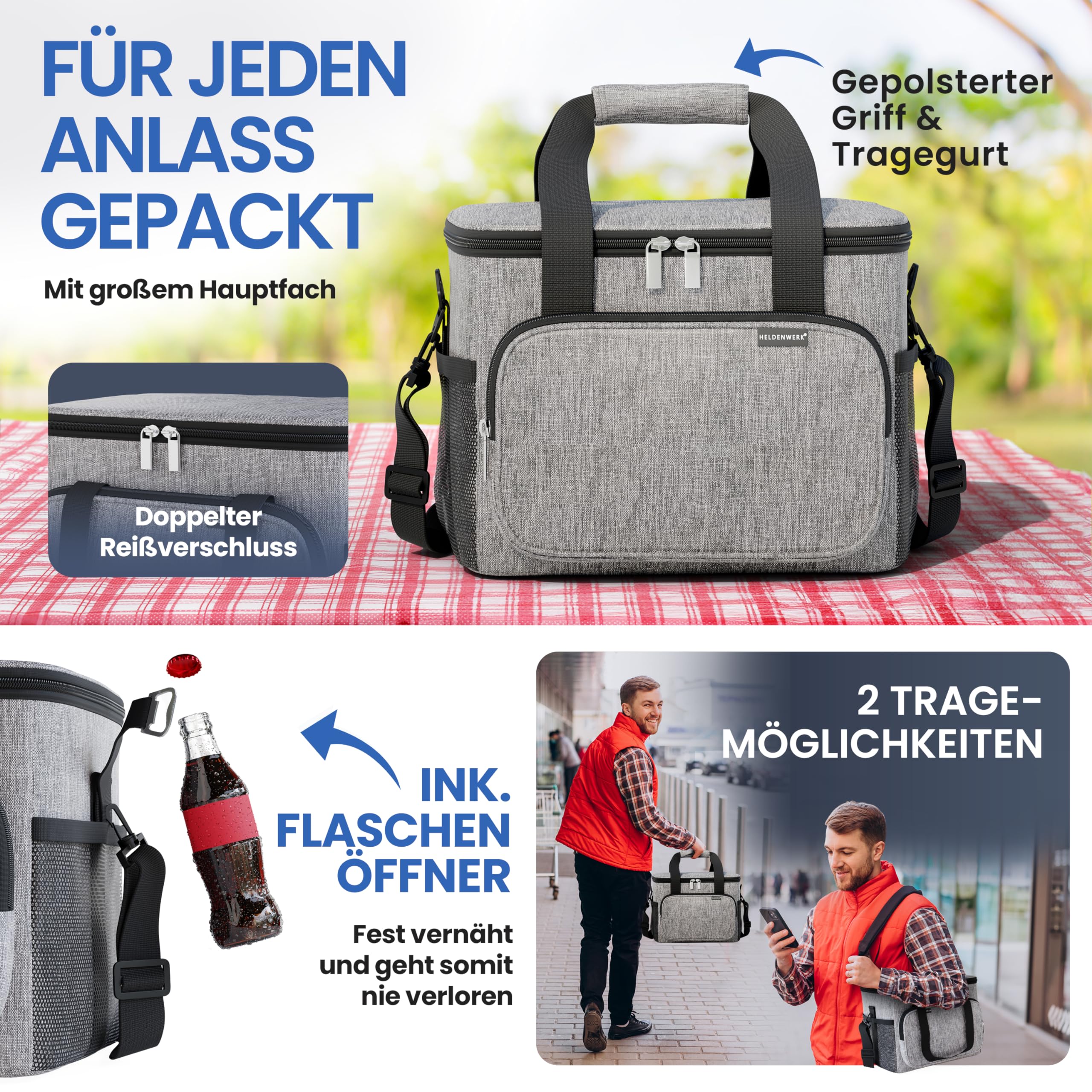 HELDENWERK Grand Sac Isotherme Pliable