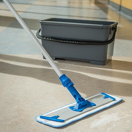 Miniatura 4 de Carlisle FoodService Products 363351900 Cabeza plana de aluminio para trapeador solamente, 18 pulgadas de longitud (paquete de 2)