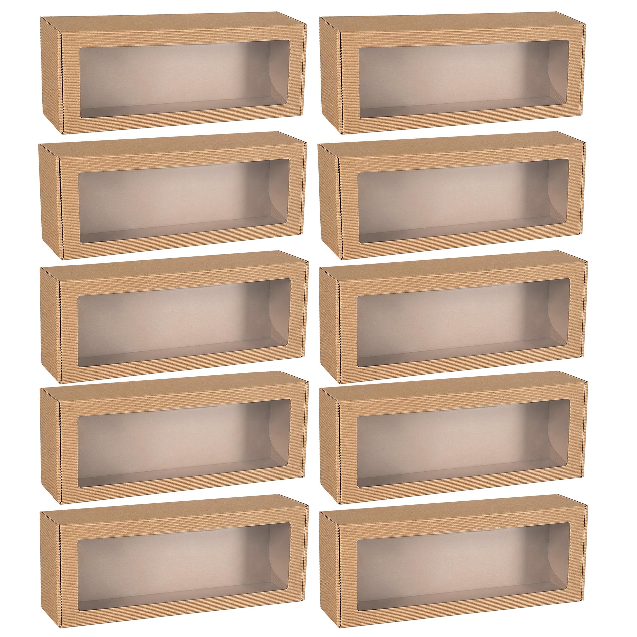 Boîte à facettes avec fenêtre 40x15x10 cm pour emballage