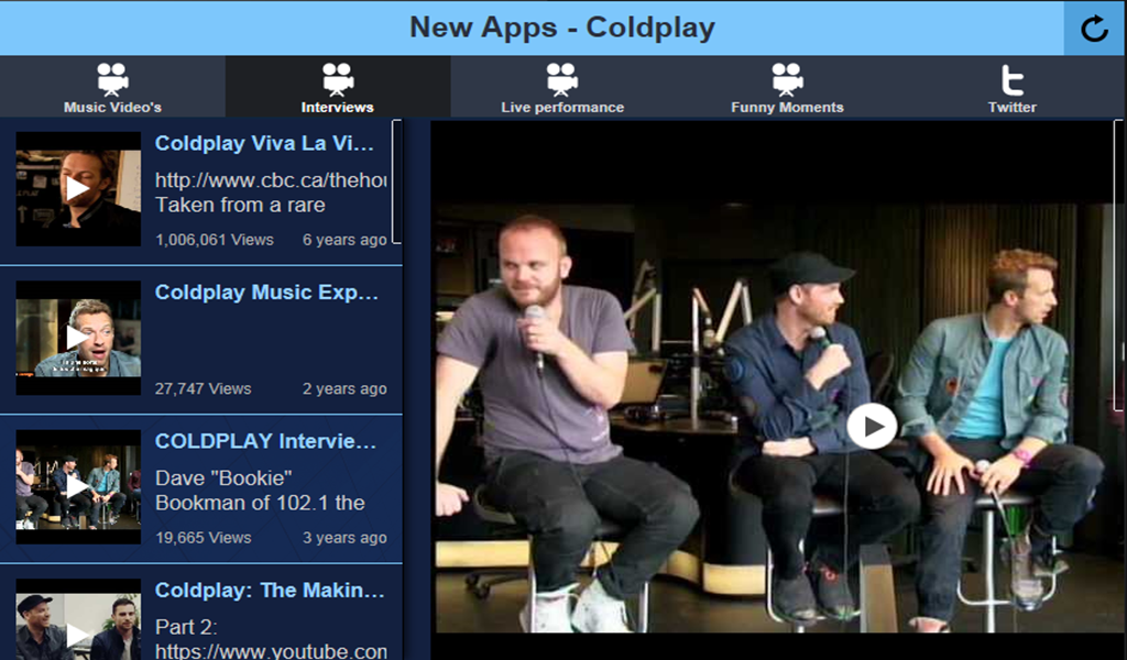 New Apps Coldplay App on Amazon Appstore