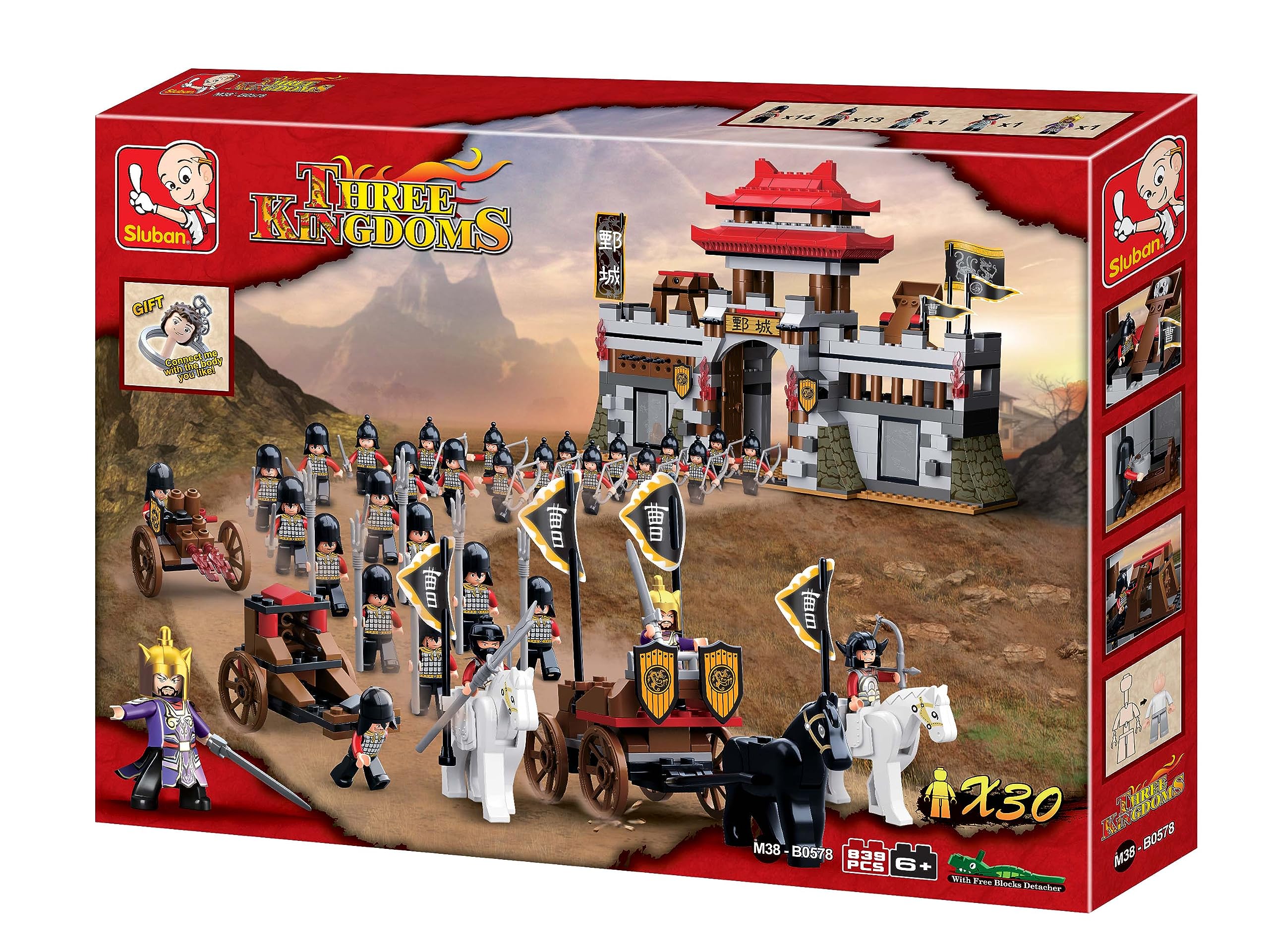 Sluban SlubanM38-B0578 M38-B0578 Three Kingdoms The Fight Building Bricks zestaw