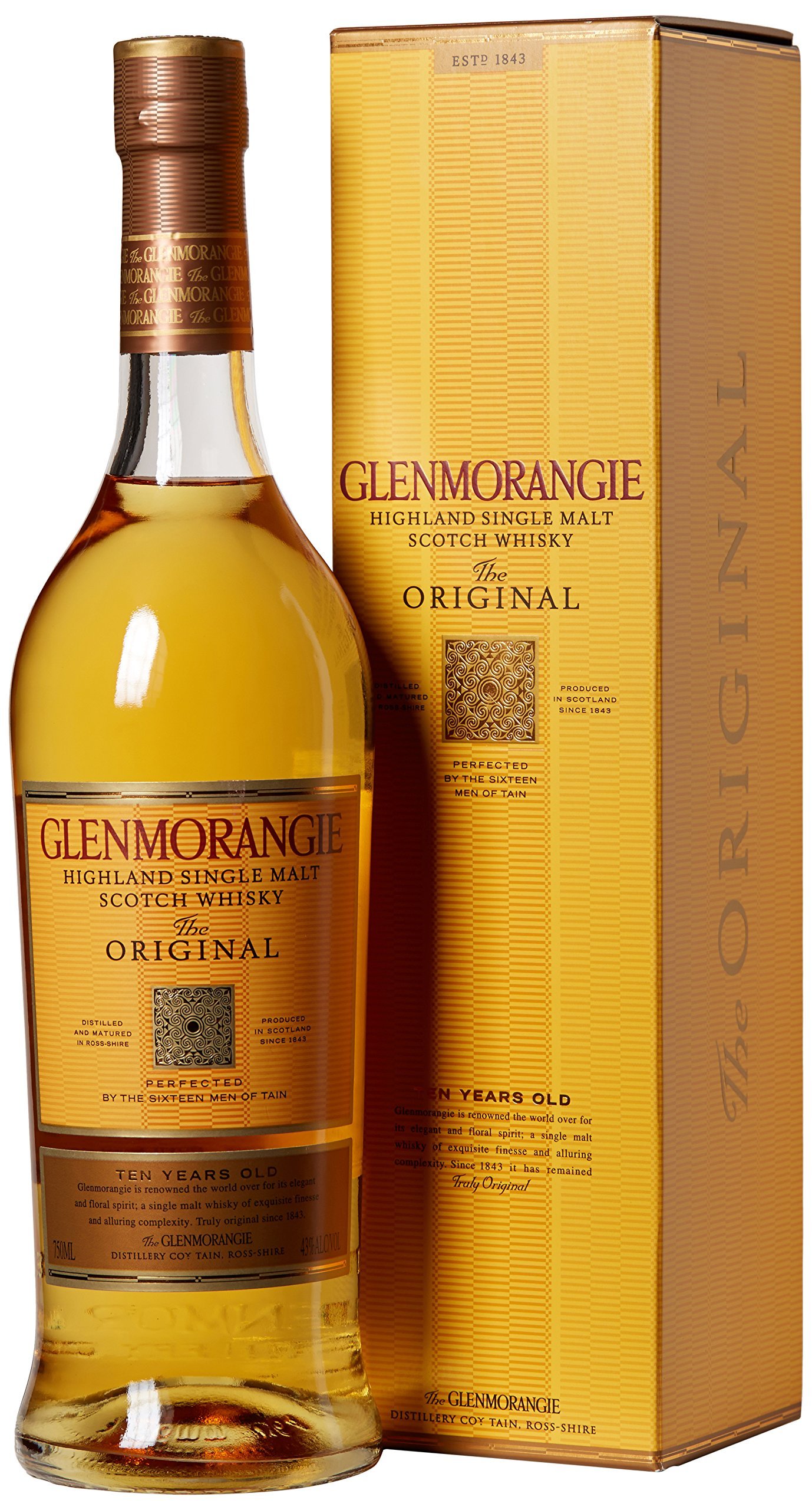 Amazon.com: Glenmorangie Single Malt Scotch 10 Year, 750 Ml, 86