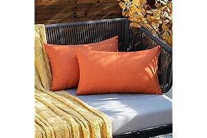 Vibrant Orange Outdoor Pillow Covers for Elevated Patio Décor