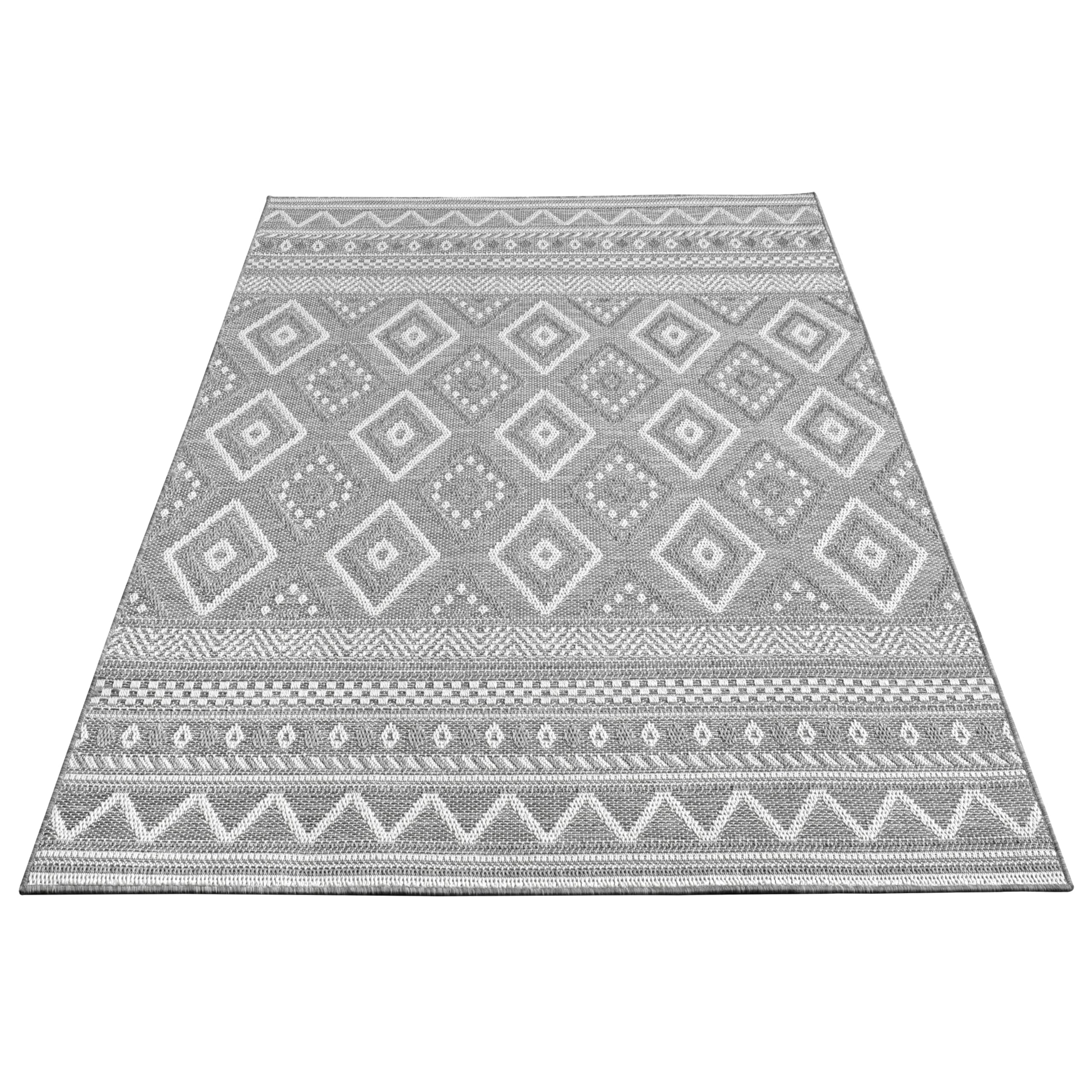 Paco Home Alfombra Exterior Interior Balcón Terraza Alfombra Cocina Monocolor Jaspeado, Tamaño:120x160 Cm, Color:Verde