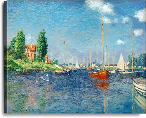 Miniatura 226 de A&T ARTWORK Antibes Seen from The Salis Gardens de Claude Monet Las Obras de Arte Clásico Mundial Reproducciones, Impresiones de Arte en Lienzo