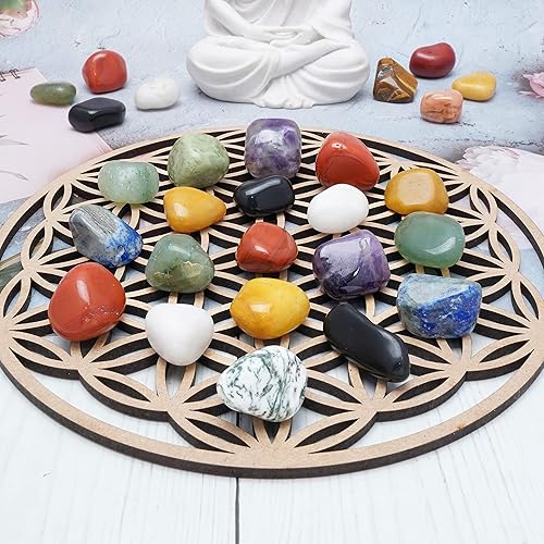 Miniatura 2 de BEZAVO Piedras pulidas surtidas, cristales pulidos a granel de 1 libra para relleno de jarrón, rocas fuentes, piedras preciosas curativas de Reiki,