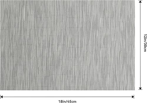 Miniatura 199 de Leetaltree - Manteles individuales, resistentes al calor, antideslizantes, para mesa de comedor, lavables, duraderos, tejido de PVC