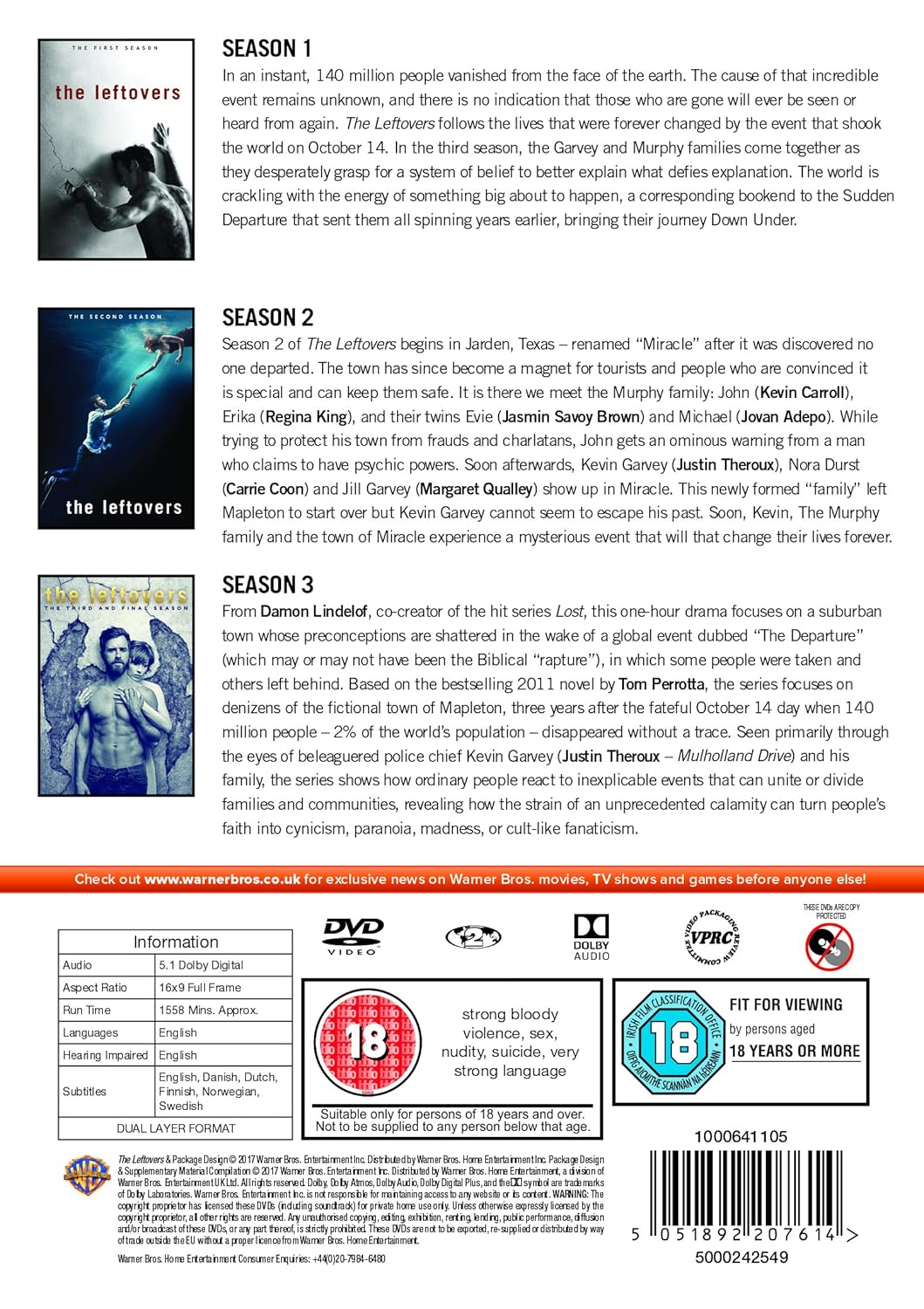 The Leftovers: The Complete Series [DVD] [2017]