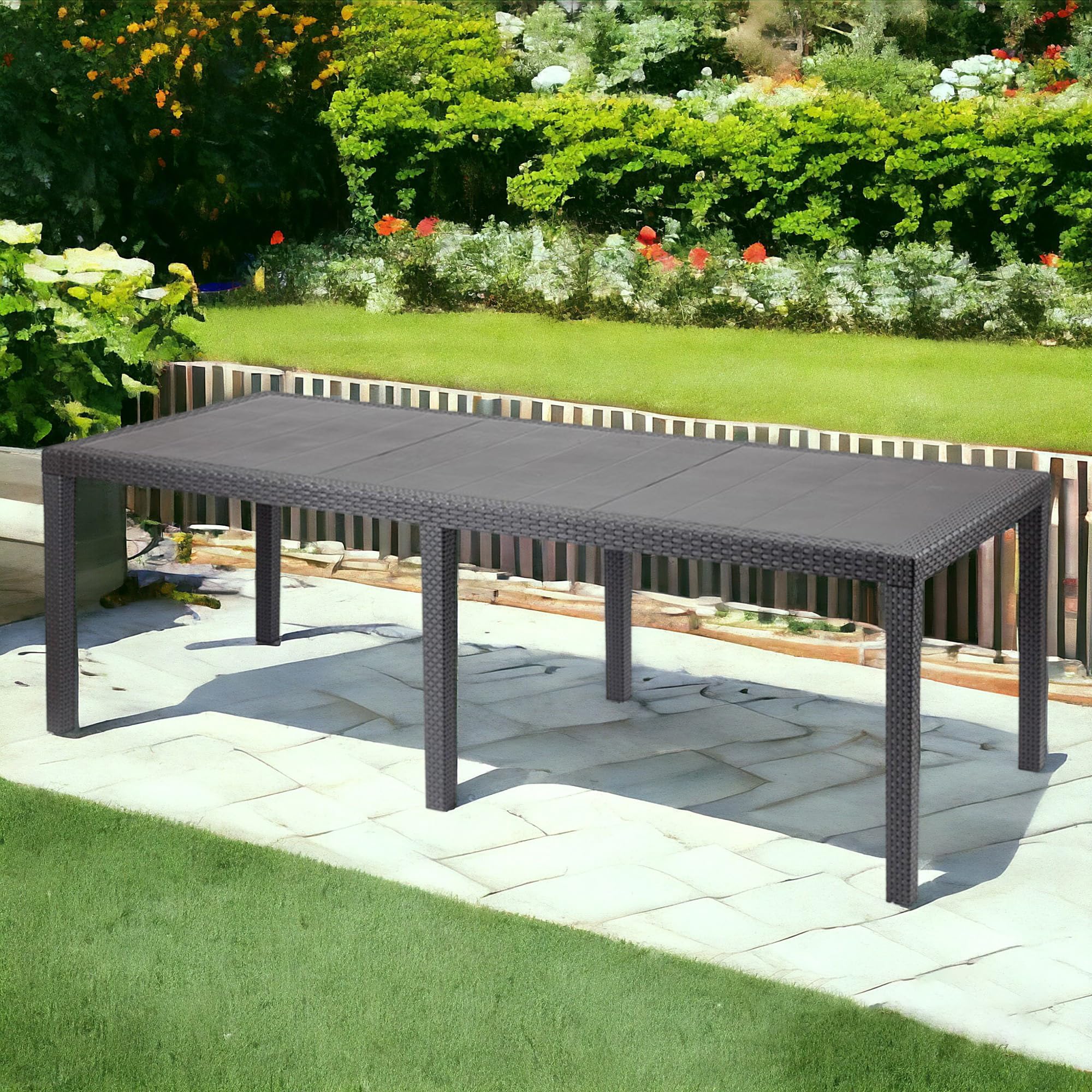 Table Queeen Résine, Anthracite