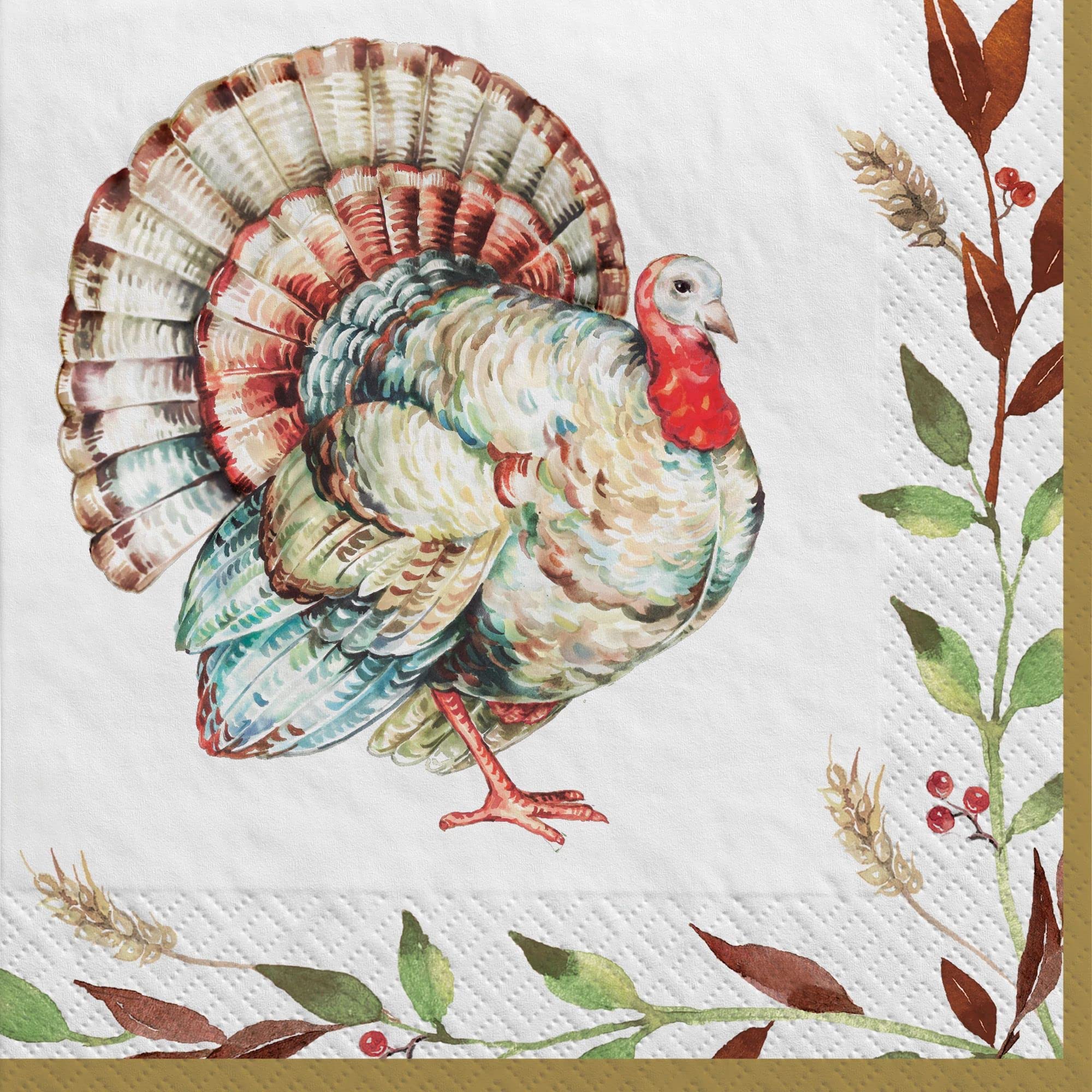 Serviettes de table Grateful Day Amscan multicolores 16,5 cm pour décoration anniversaire