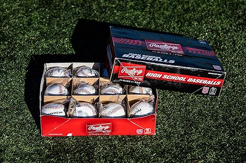 Miniatura 3 de Rawlings Pelotas de béisbol NFHS NOCSAE High School  12 unidades  Opciones R100-H1  R100-H2  R100-H3  RNF