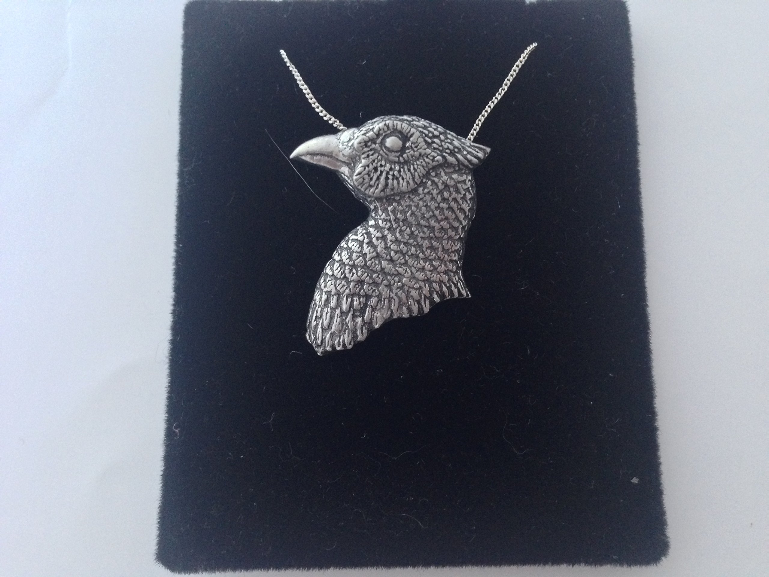 Pendentif tête de faisan argent 925 le cadeau idéal avec boîte - 2
