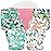 wegreeco Cloth Diapers 6 Pack with 6 Inserts & 1 Wet Bag, Washable Cloth Diapers for Babies, One Size Adjustable Reusable (Rainbow, Horse)