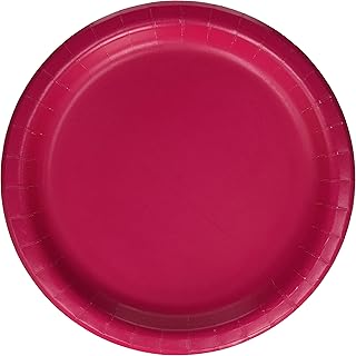 Creative Converting Touch of Color 24 Count Paper Lunch Plates, Hot Magenta