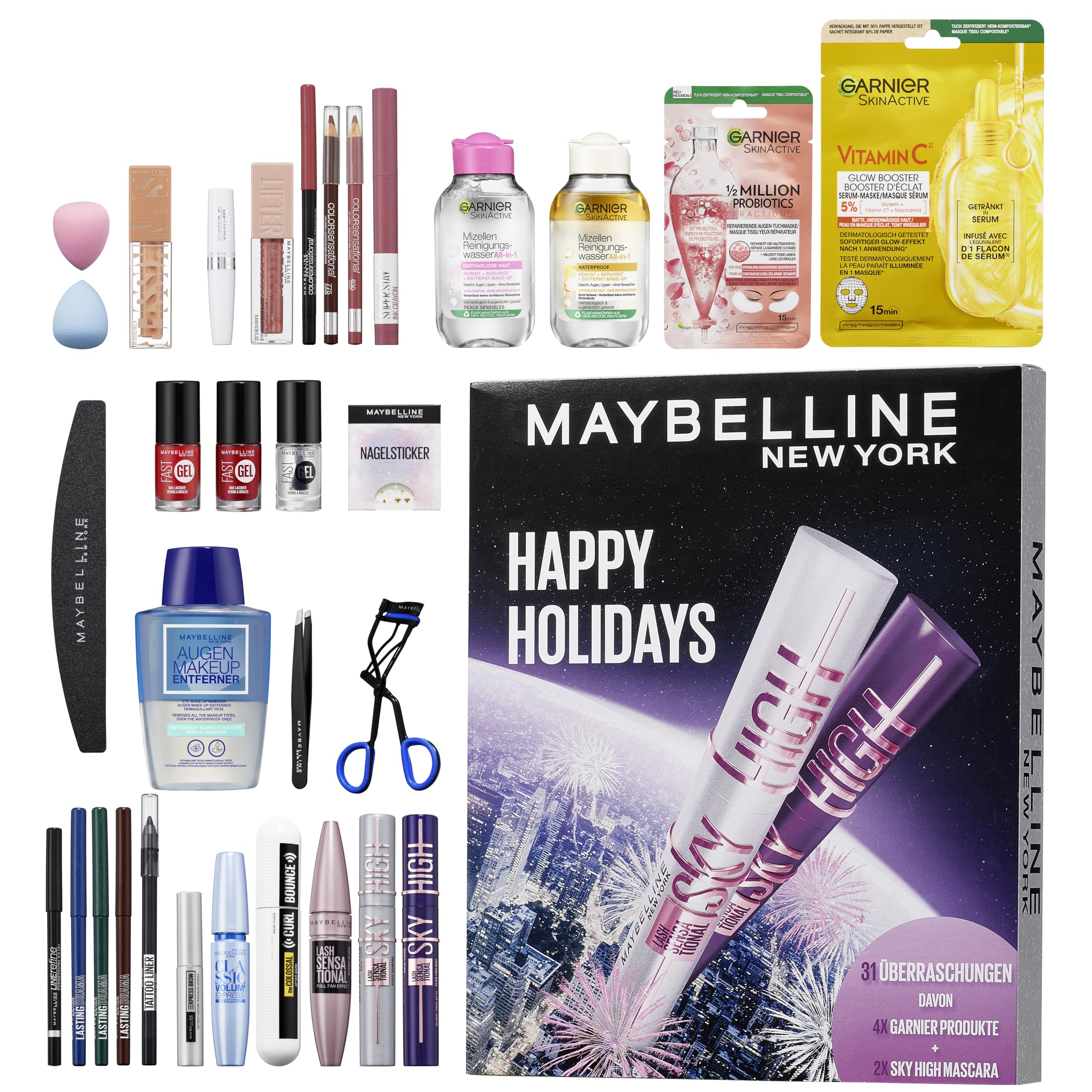 Maybelline New York Calendario de Adviento 31 puertas 2025