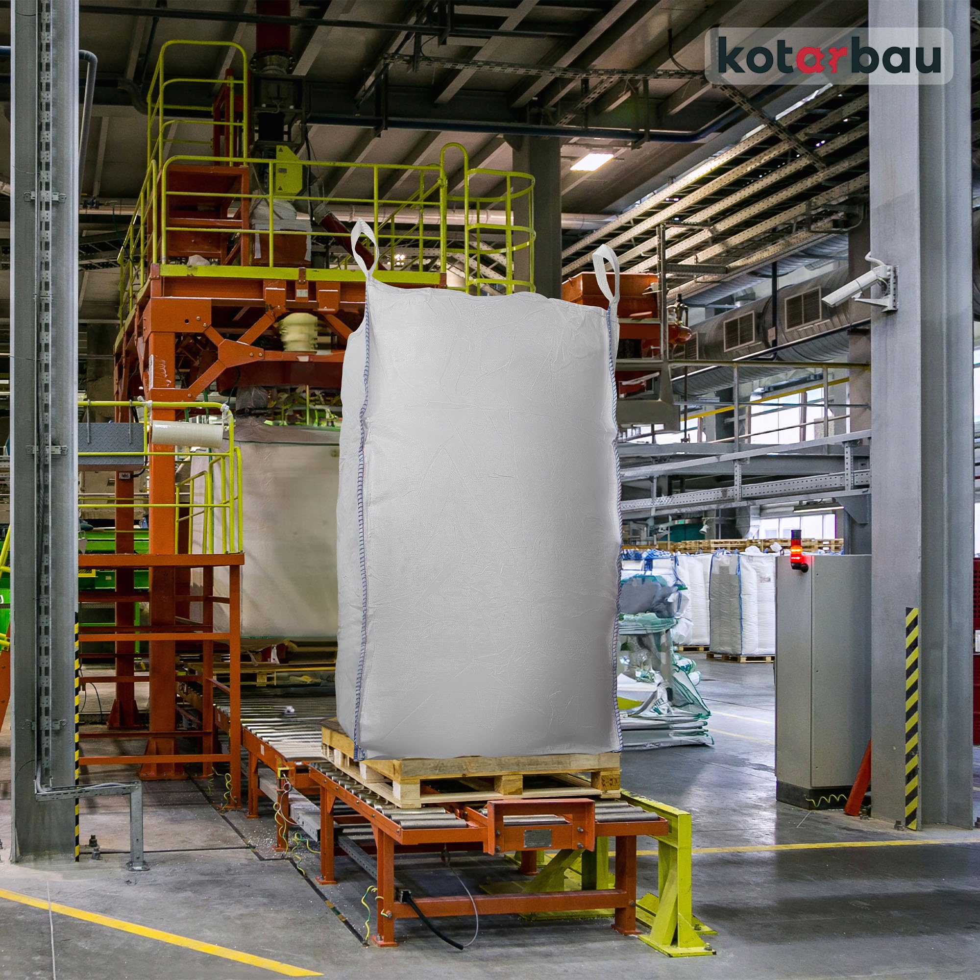 KOTARBAU® 4 sztuki worków Big Bag 90x90x160cm Worek na odpady ogrodowe Stabilny z górnym i dolnym lejkiem 1000kg PP Worki ciężkie na odpady ogrodowe Worek ogrodowy Worki śmieciowe Worki na gruz Worki