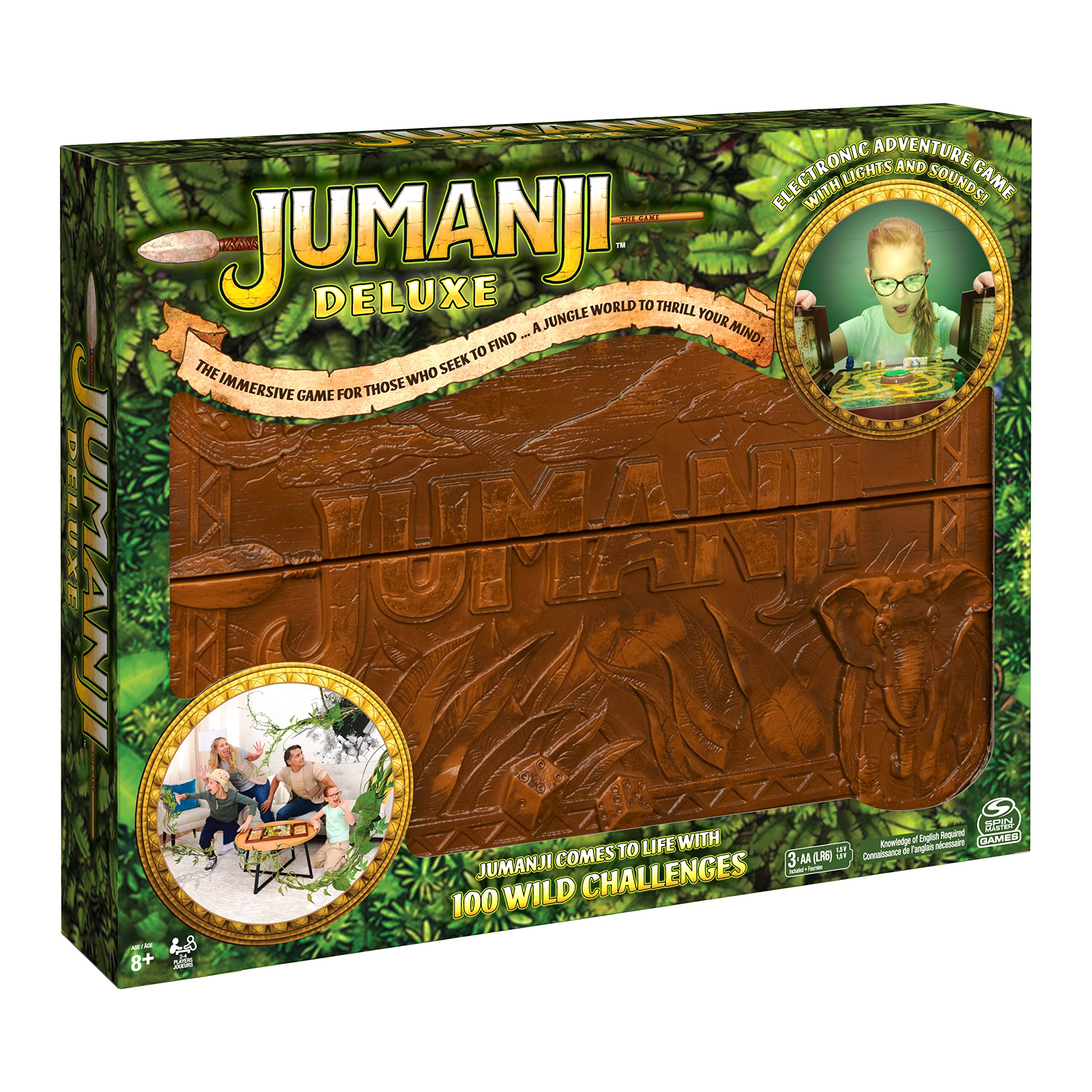 Buy Spin Master Jumanji Deluxe Game, Immersive Electronic Version of The Classic Adventure Movie