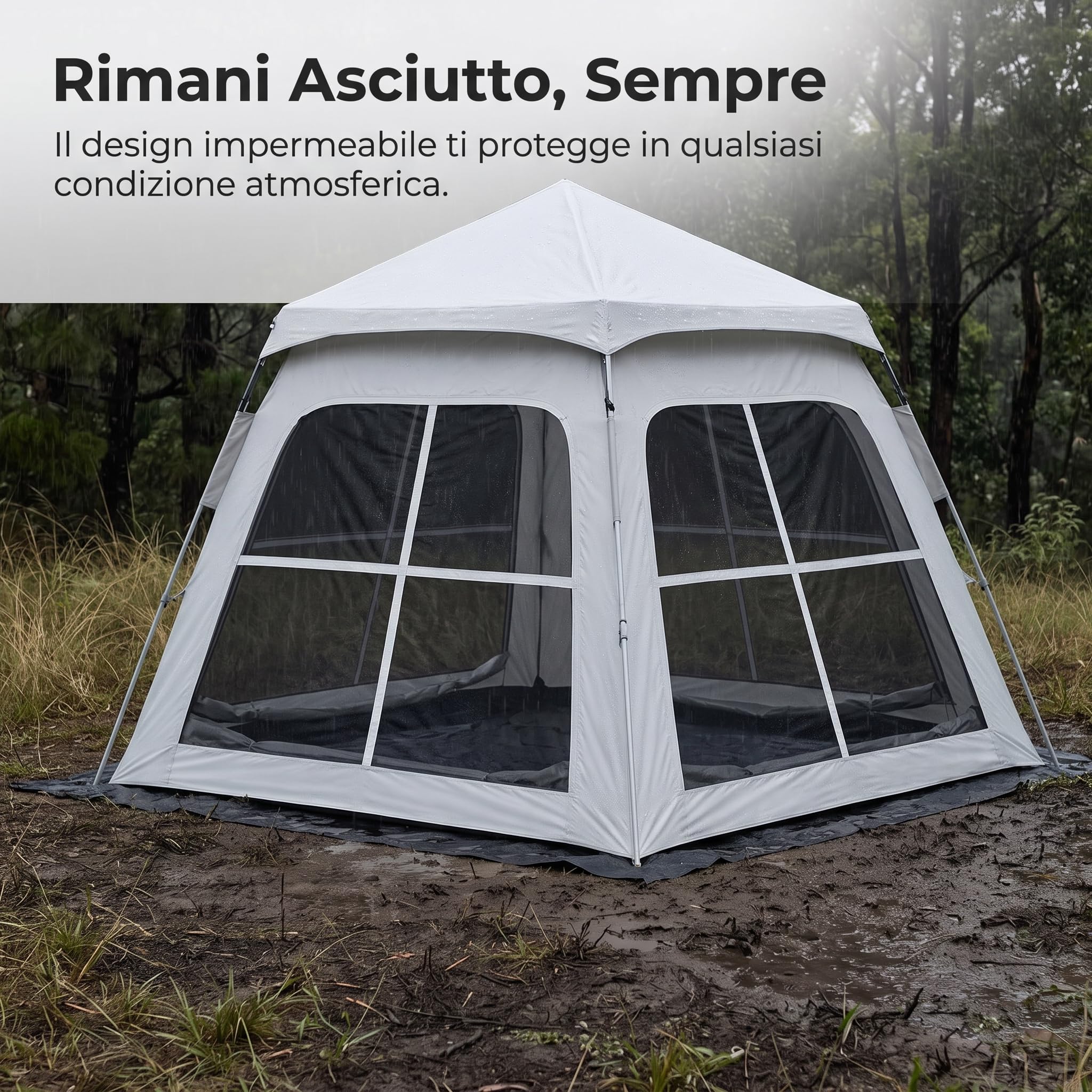 per Campeggio Impermeabile Automatica per Famiglie e Attività all'Aperto, per vacanze - per viaggi