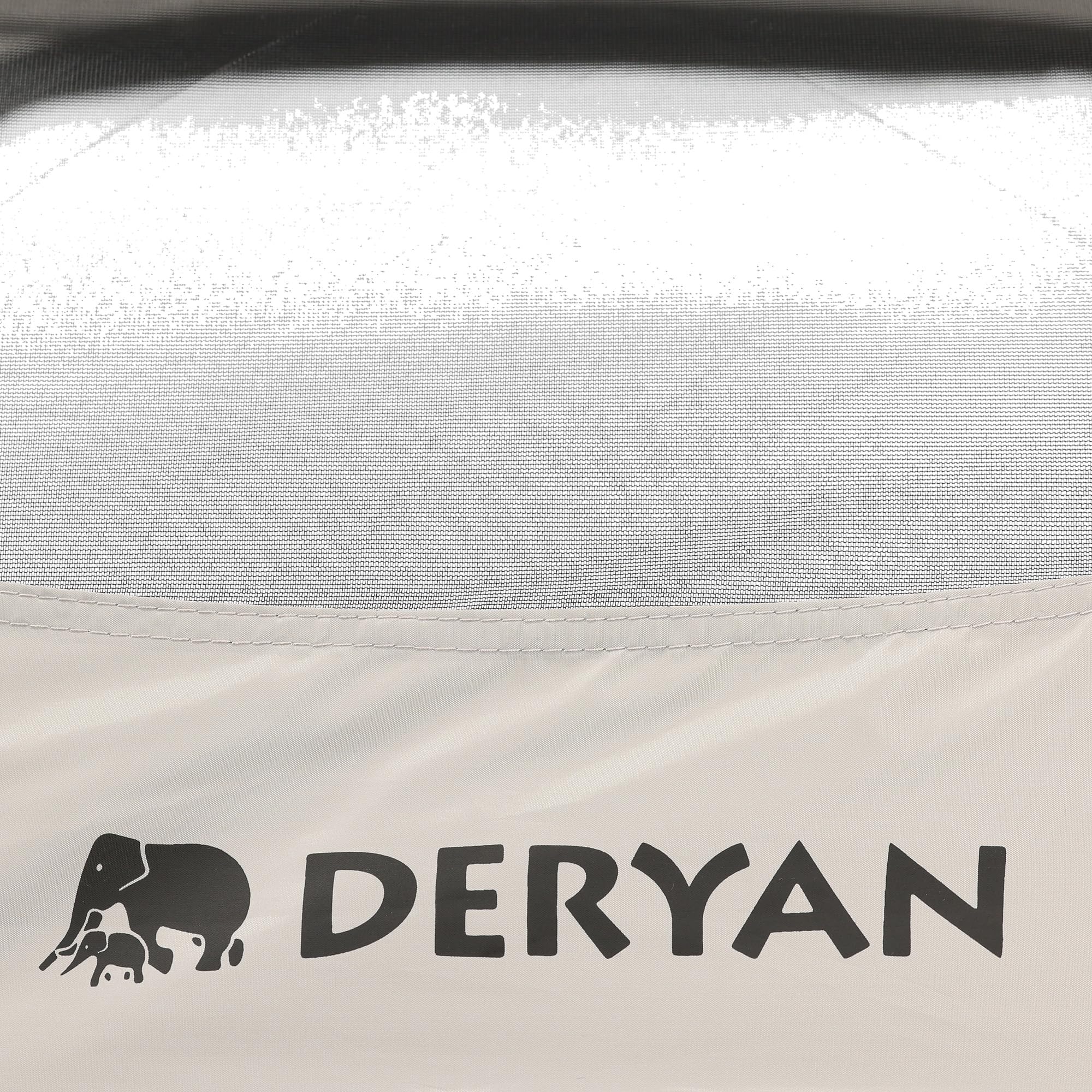 Deryan Up-To-Go - Cama de viaje y caja para niños - Refugio portátil para la playa para bebés y niños pequeños - Plegable con colchón y bolsa de transporte, 150 x 170 x 125 cm, color arena