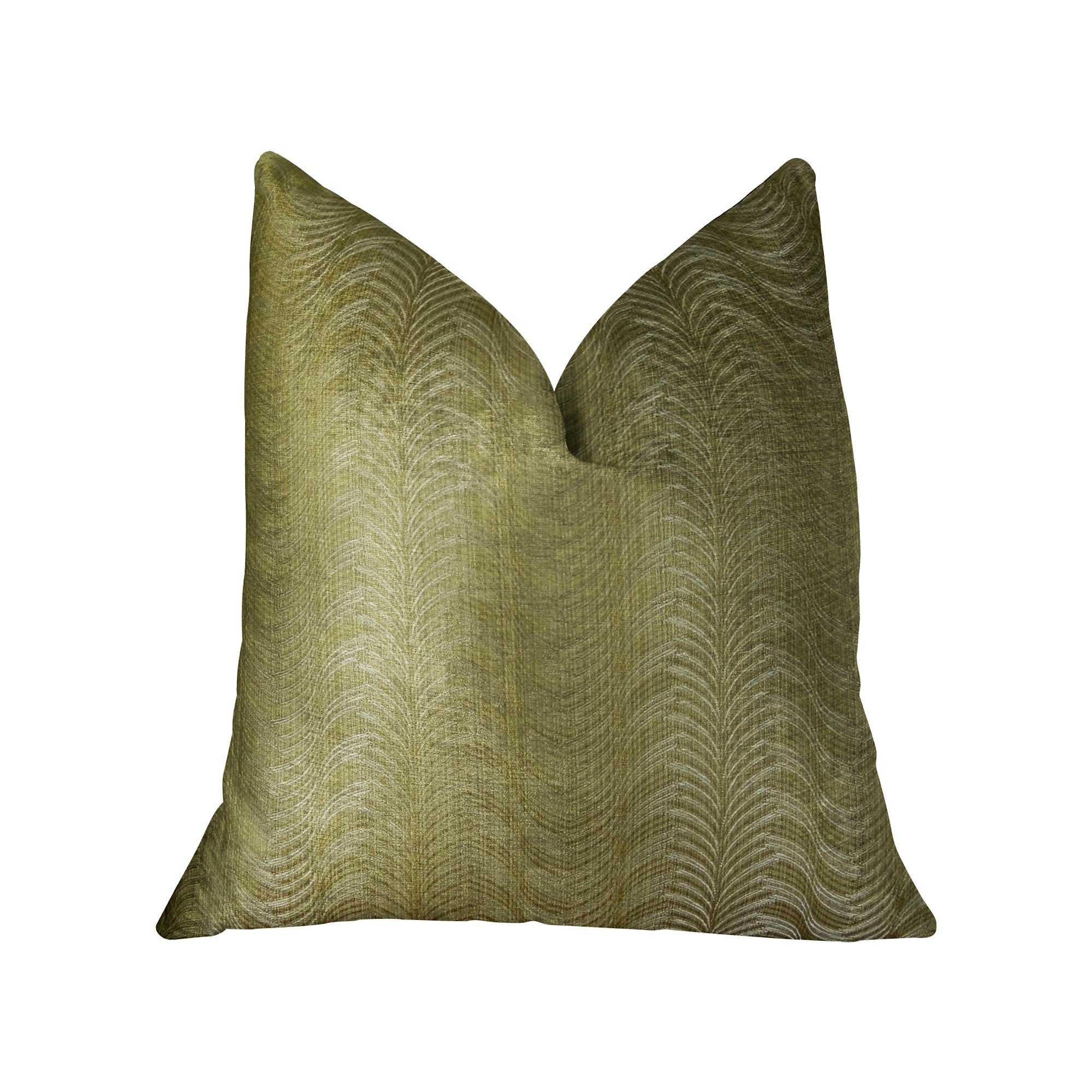 Plutus Brands Plutus Feathered Strokes Handmade Luxury Pillow 26 x 26