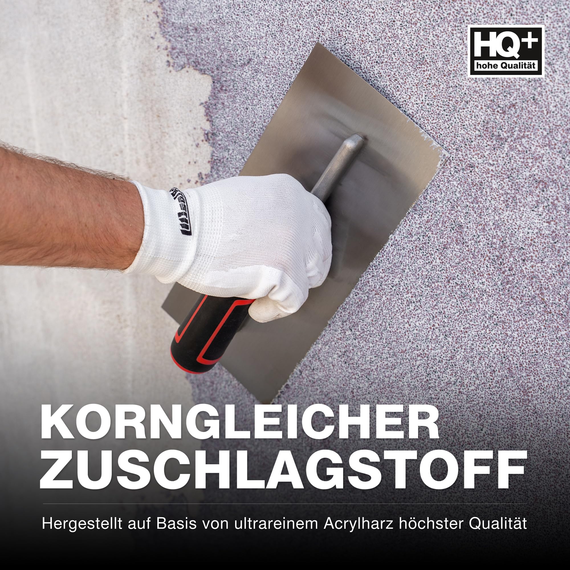 Isolbau Buntsteinputz - Mosaikputz für Innen & Außen - frostsicher, wasserfest, stoßfest - BP10 (Weiß, Grau, Schwarz), 25 kg