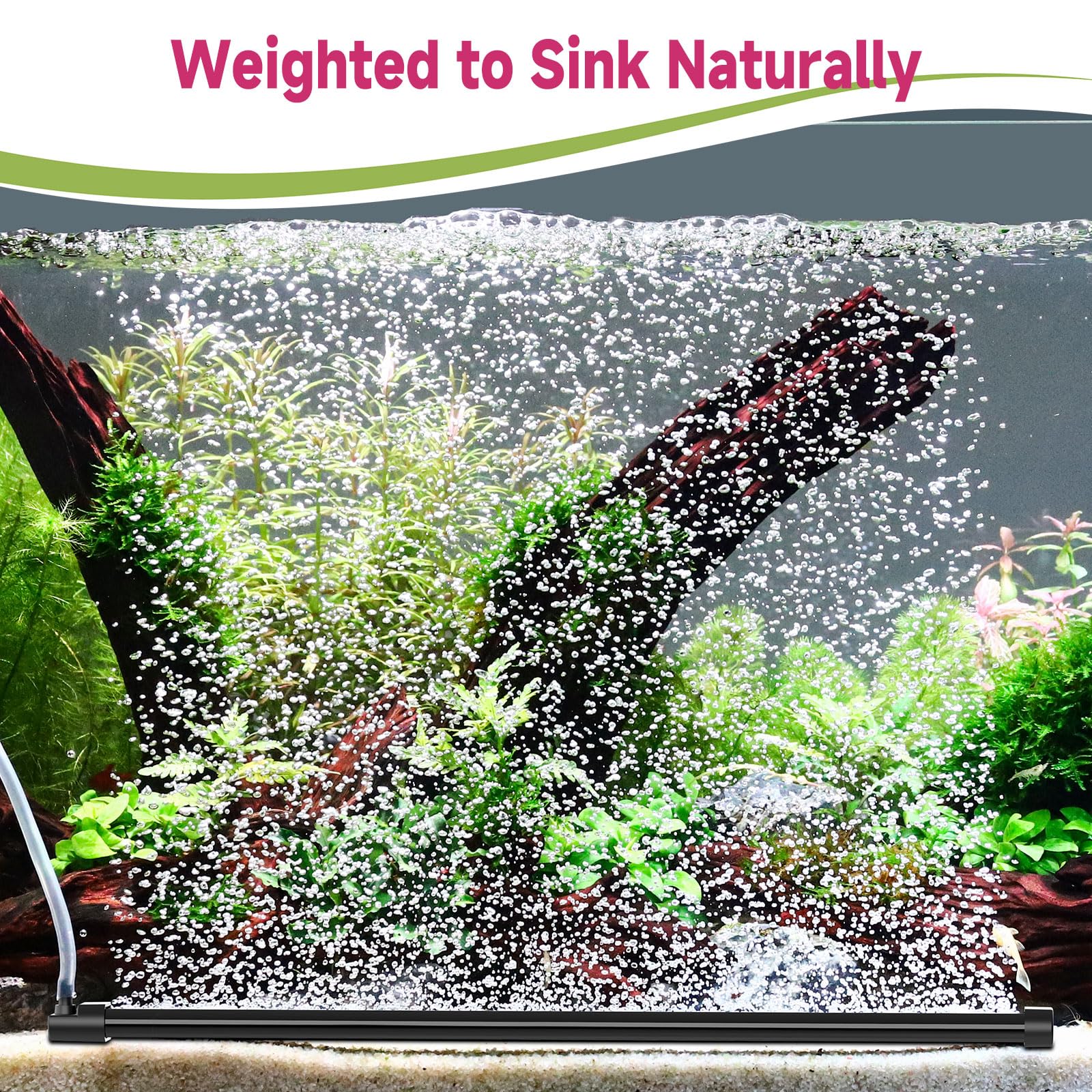 Hygger Aquarium Bubble Stone - Quiet Oxygen Diffuser -3