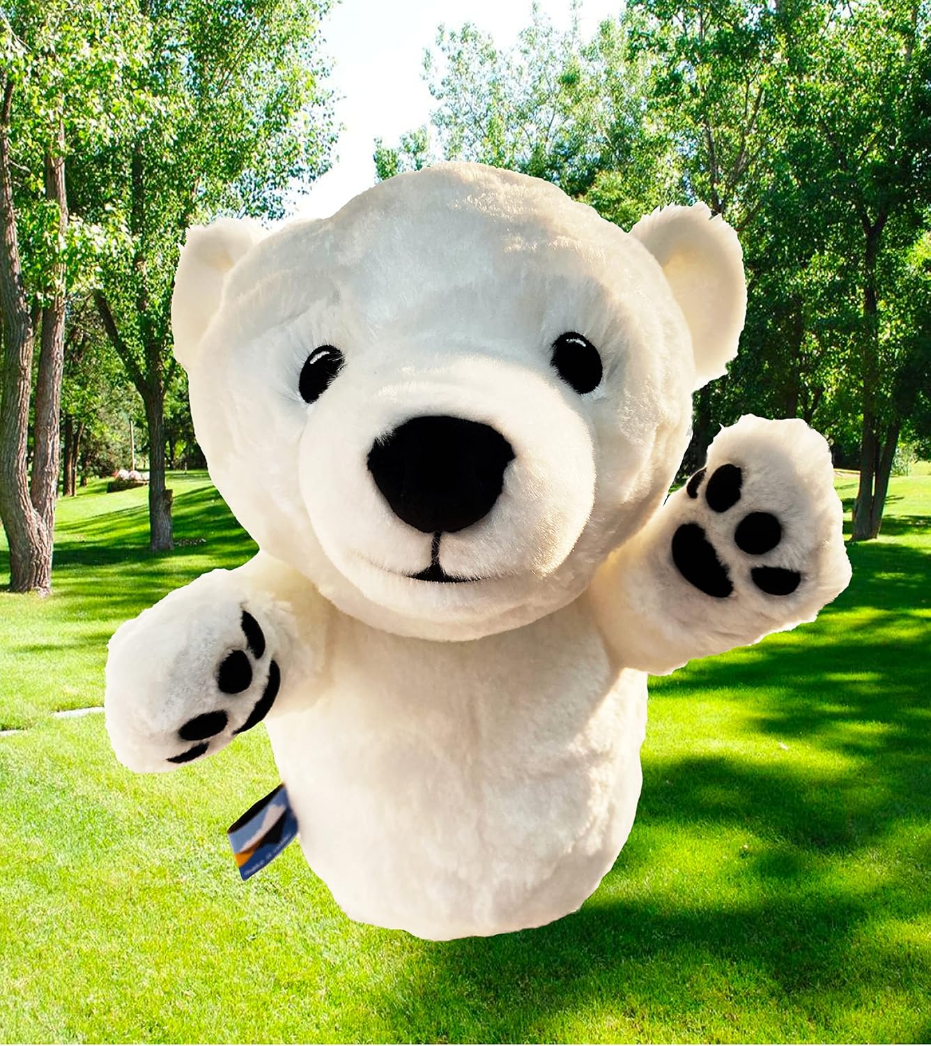 Anagom Polar Bear Golf Driver Headcover - Cute Animal Head Cover for 460cc Club, Premium Handmade Plush with Adorable Paws, Funny Golf Gift for Men Women