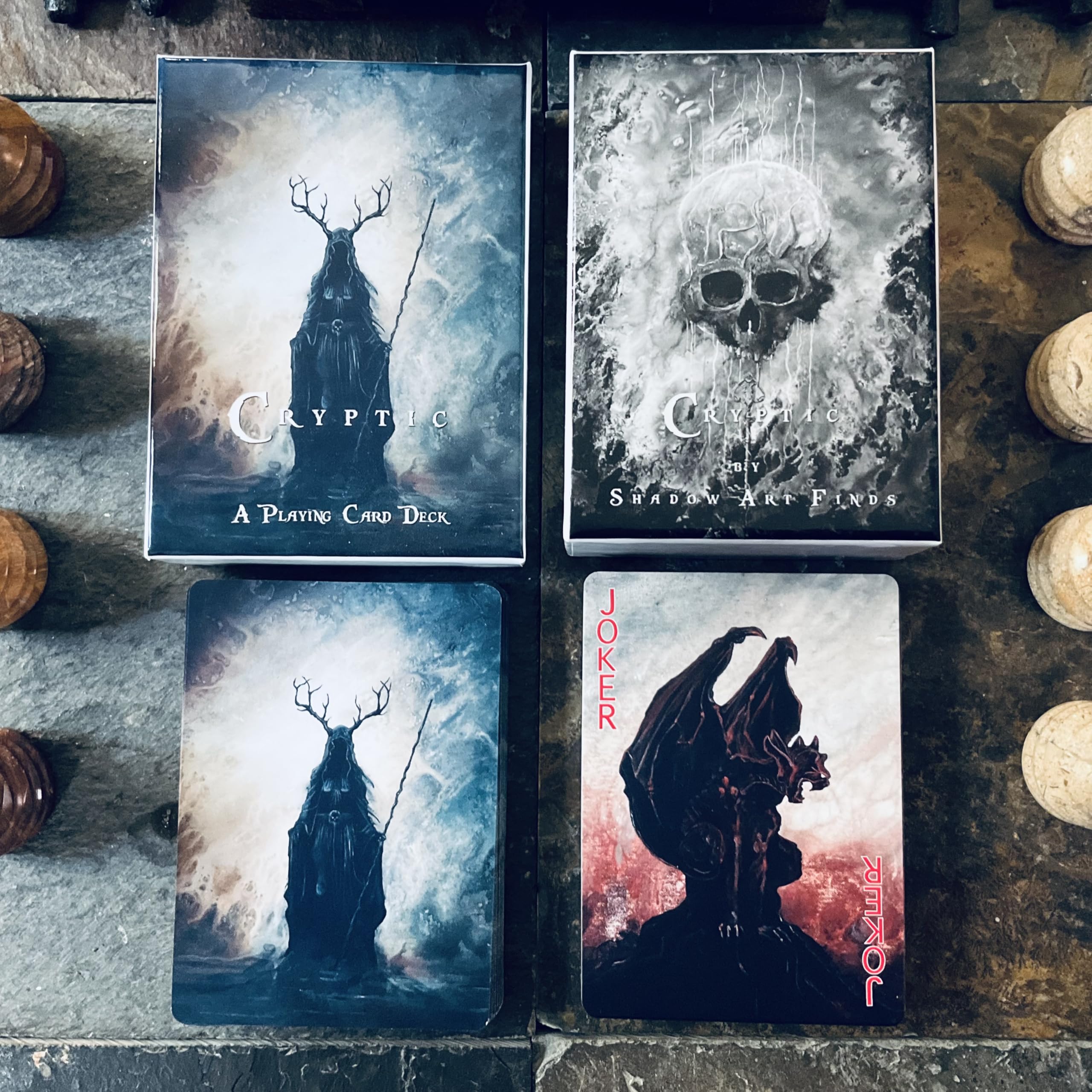 Cryptic Playing Card Deck - A Dark Art Poker Deck