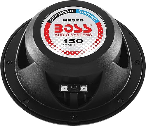 Miniatura 3 de BOSS Audio Systems MR52B 5.25 inch Marine Boat Stereo Speakers - 150 Watts (per Pair), Coaxial, 2 Way, Full Range, 4 Ohms, Weatherproof, Sold in