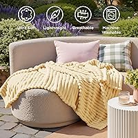 Vista 437 de Bedsure GentleSoft Twin Blanket for Couch - Cozy Soft Blankets for Women, Cute Small Fleece Throws for Girls, Light Grey, 60x80 Inches