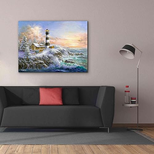 Miniatura 10 de Epic Graffiti 'Winter Majesty' por Nicky Boehme, lienzo decorativo para pared, 30 x 26 pulgadas