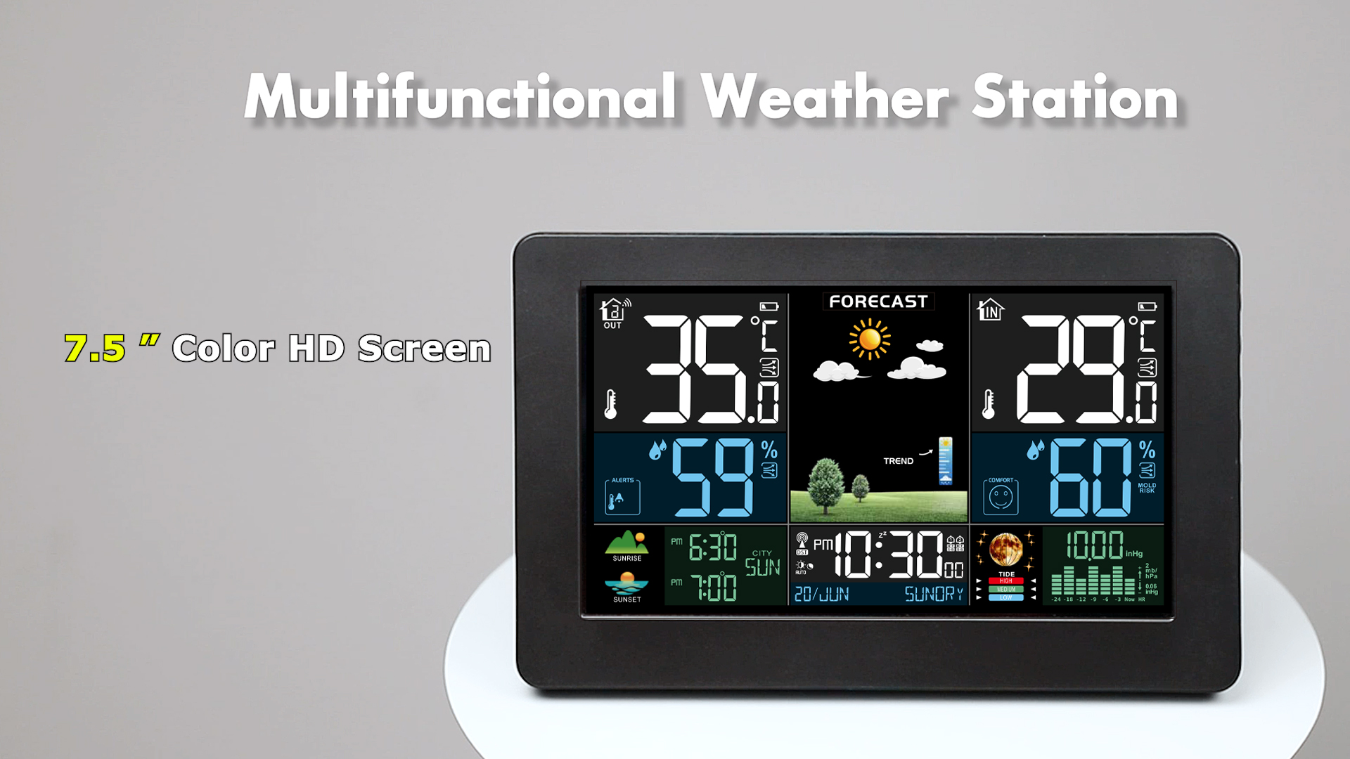 インテリア時計 jacob  weather station set Amazon.com: Fokey Weather Station Wireless Indoor Outdoor