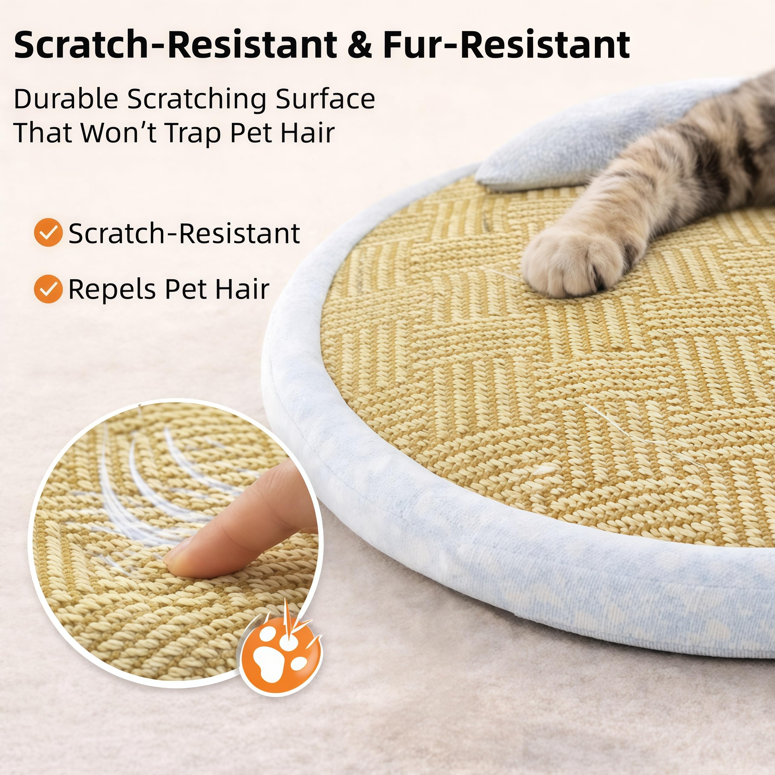 Kühlmatte Katze aus Bambusfaser, Katzenbett Blau 90 x 57 cm | Atmungsaktive Bambusmatte für Katzen mit weichem Kopfkissen, waschbarem Bezug und rutschfestem Boden