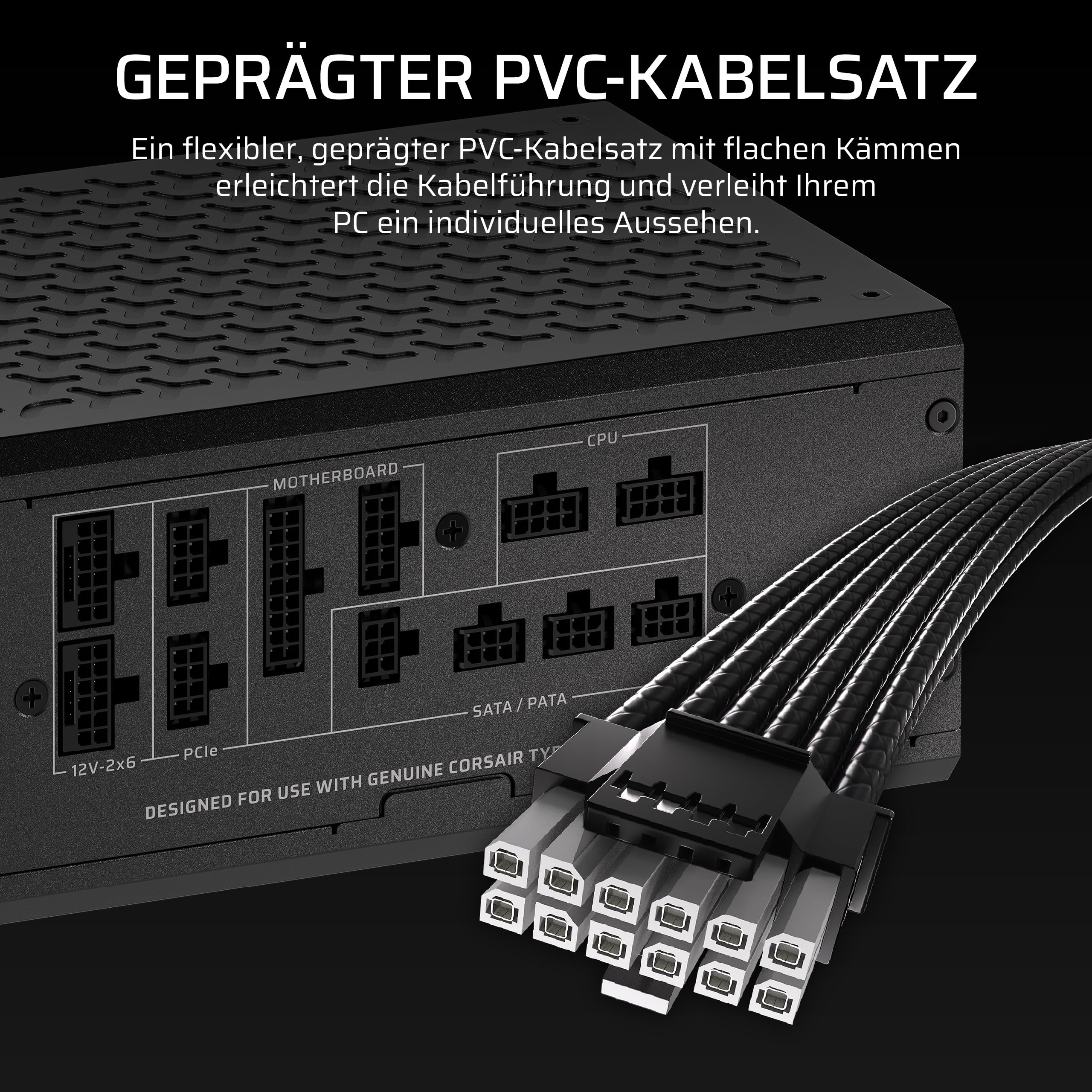 CORSAIR HX1500i Shift ATX-Netzteil, Dual Native 12V-2x6 Kabel – Schwarz | Vollständig Modulares, Eingebauter iCUE LINK System Hub, ATX 3.1, PCIe 5.1, Seitlich Montierte Stecker, Cybenetics Platinum