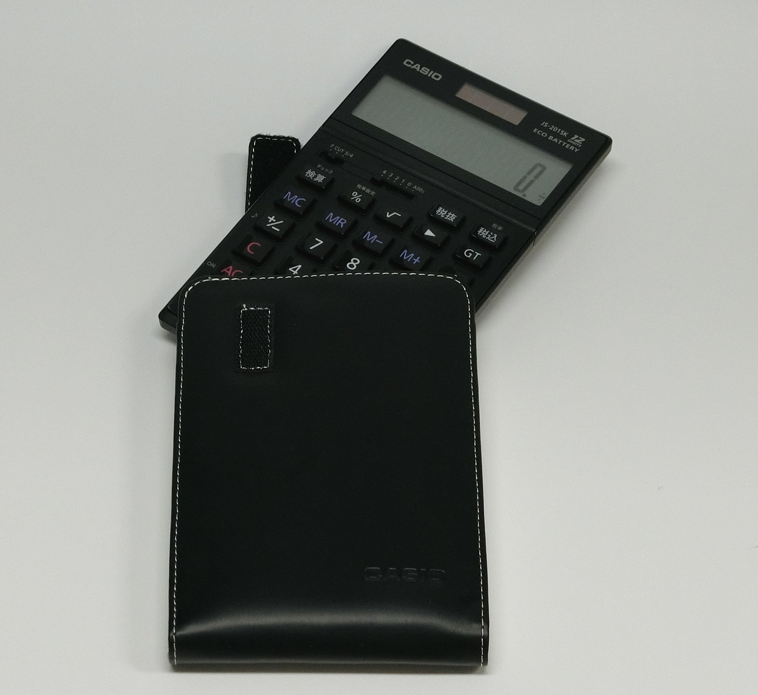 Amazon | カシオ 実務電卓 JS-201SK-N専用ケース CAL-CC7201 ブラック