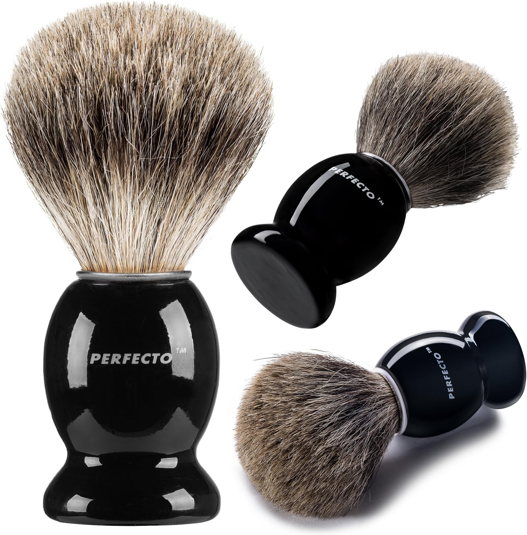 Anbbas Shaving Brush Set for Men 3in1 Vegan Style Synthetic